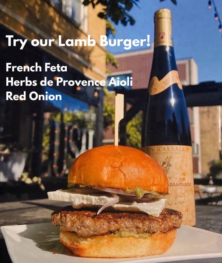 Try our Lamb Burger!